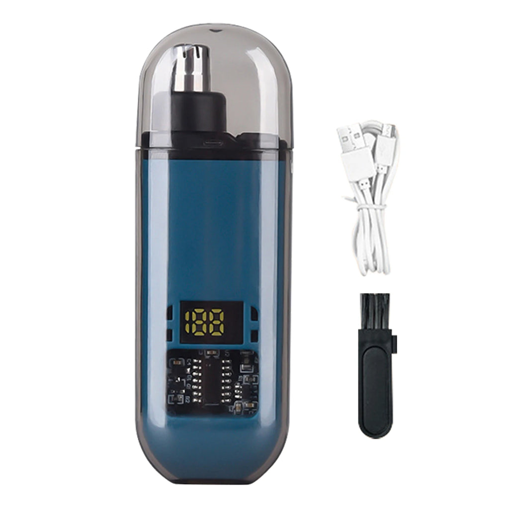 Suitable for men, USB charging nose and ear hair trimmer portable electric nose hair clipper, mini compact design, quick chargin