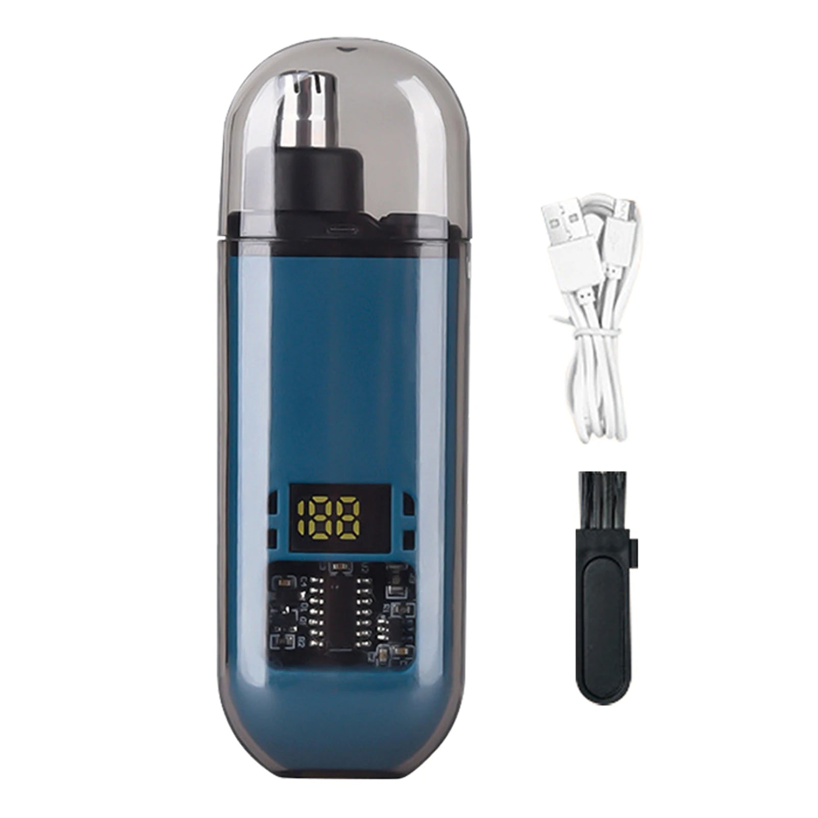 Suitable for men, USB charging nose and ear hair trimmer portable electric nose hair clipper, mini compact design, quick chargin