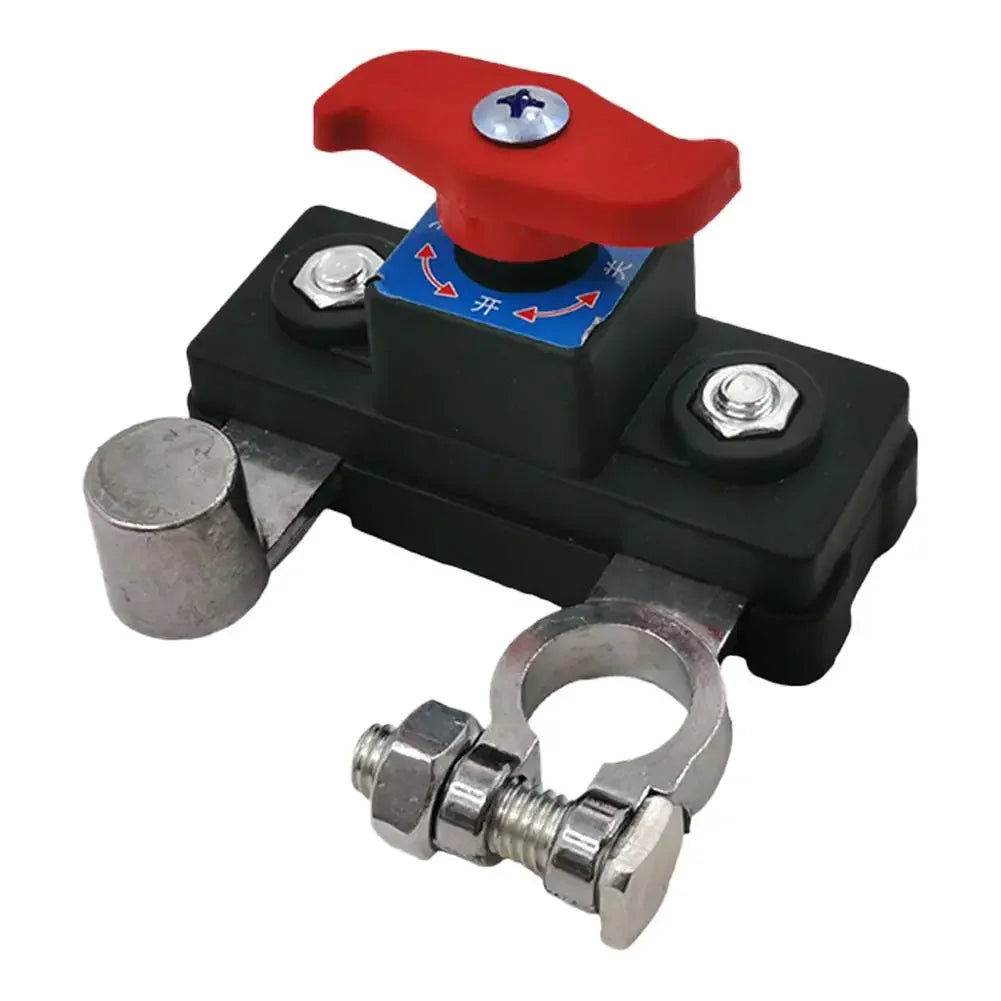 Dual Voltage 12V 24V Battery Master Cut off Switch Zinc Alloy Negative Pole Disconnect Tool-Free Knob PCB Design Auto Accessory