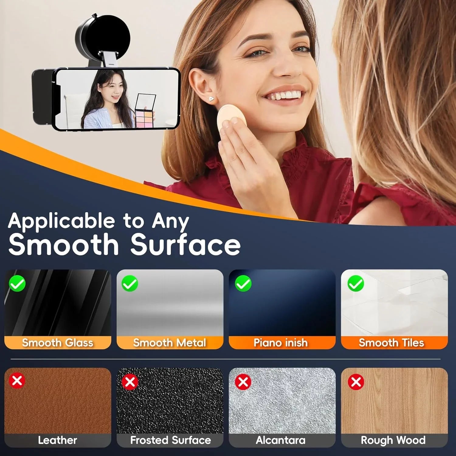 2026 New Car Phone Holder for Magsafe [78+LBS Strongest Suction & 2400gf Strongest Magnetic] 360° Adjustable Car Phone Mount