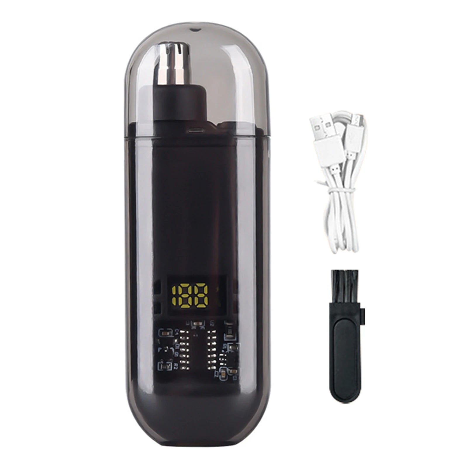 Suitable for men, USB charging nose and ear hair trimmer portable electric nose hair clipper, mini compact design, quick chargin