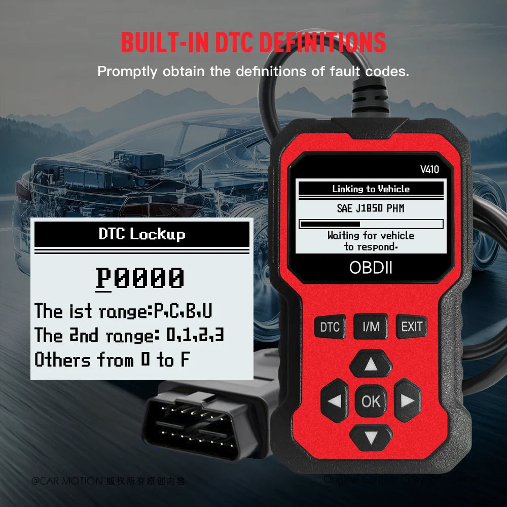 Car Obd2 Scanner Diagnostic Tool Code Reader Engine Fault Code Reader Scanner Can Diagnosis All Obd Ii in 1996 Agreement Car Sca