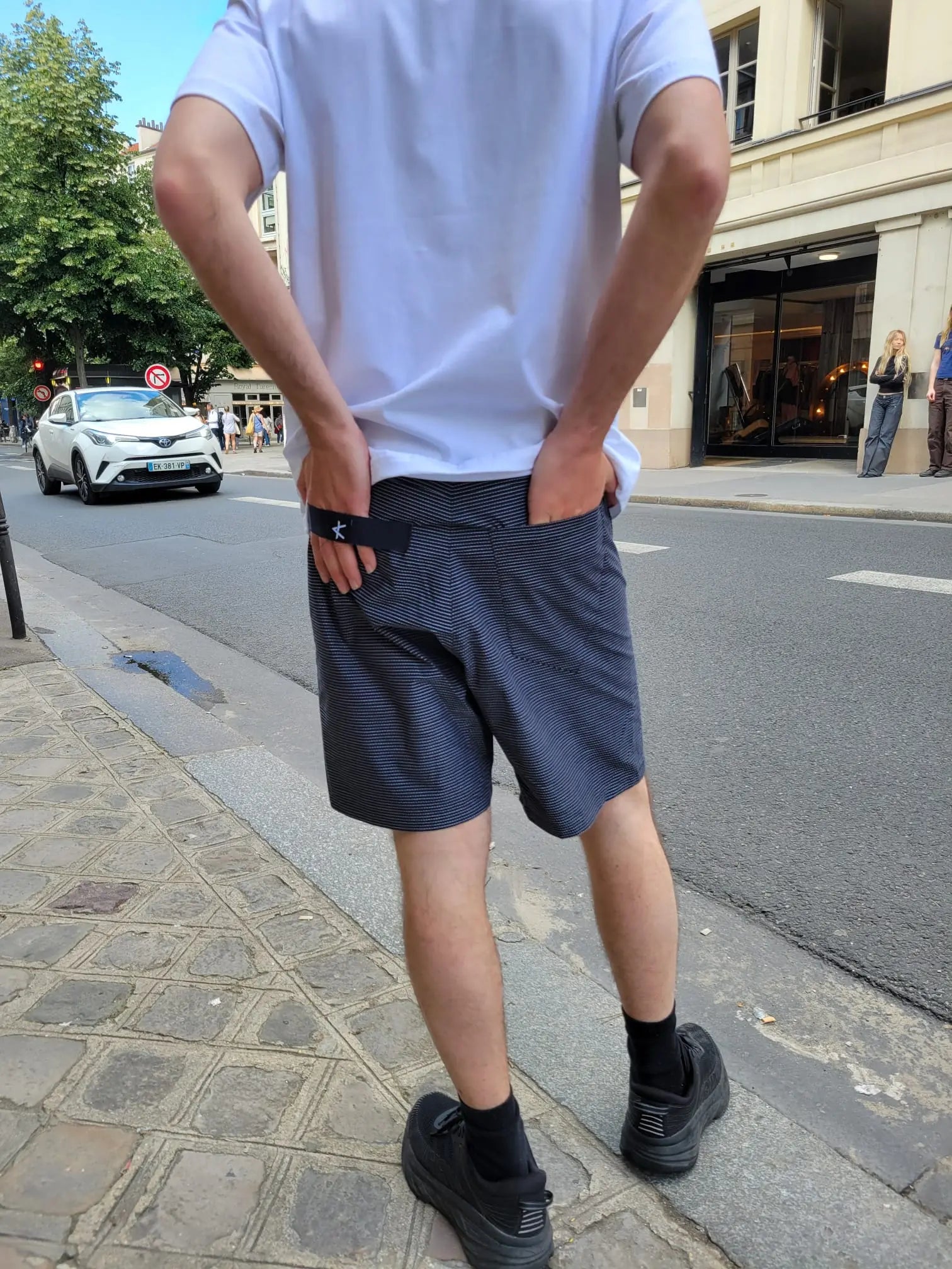 Bermuda Shoto - Navy stripes