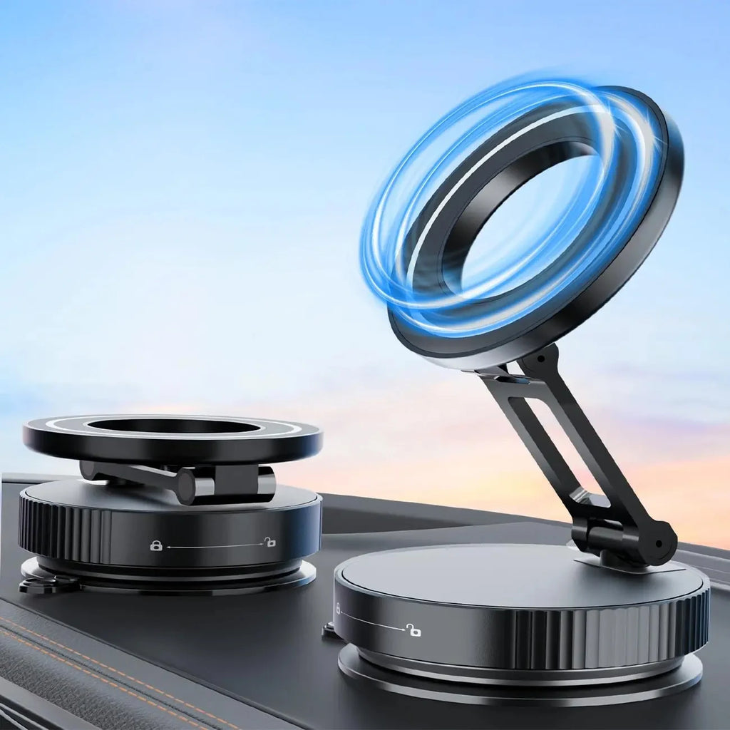 Vacuum Magnetic Universal Holder Magsafe Suction Cup Phone Holder 360 ° Adjustable Magnetic Phone Holder Foldable Pocket Size